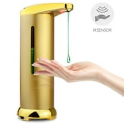 MAYNOS Newest Infrared Automatic Soap Dispenser, Stainless Steel Touchless Auto Hand Soap Dispenser with Waterproof Base for Bathroom Kitchen Hotel Restaurant