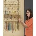 thumbnail image 4 of Longstem Over the Door or Wall Hanging Jewelry Organizer, Steel, 5 lb, Bronze, Holds 300 Pieces, 4 of 5