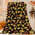 thumbnail image 6 of Antqov Fall Throw Blanket 39x28" Halloween Soft Warmer Fuzzy Pumpkin Leaves Blankets for Bed Couch Sofa Chair Living Room Supplies Thanksgiving Home Decoration for Women Men Gifts, 6 of 6