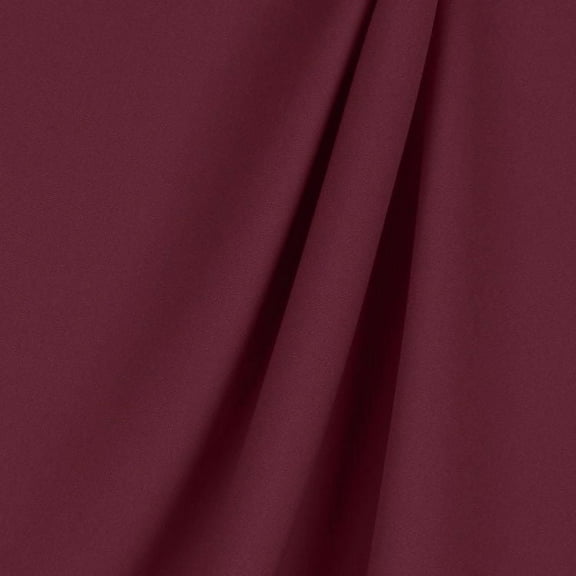 POLY POPLIN FABRIC 1 YARD OF 100% POLYESTER 60" WIDE 24 COLOR Tablecloth Panel", (Color: Burgundy)