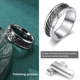 thumbnail image 4 of Guardurnaity Anillo de acero inoxidable para hombre, joyería informal decorativa, decoración de ropa, compromiso, boda, pareja, cumpleaños, artesanía Ropa, zapatos y accesorios Miscelánea Guardurnaity AP014575-01, 4 of 6
