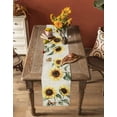 thumbnail image 5 of Ldtrchee Vintage Sunflower Table Runner 120 Inches, Country Retro Butterfly Yellow Floral Bed Runner Dresser Scarves Tabletop for Indoor Outdoor Parties/Ceremony/Banquet, 13"x 120", 5 of 8