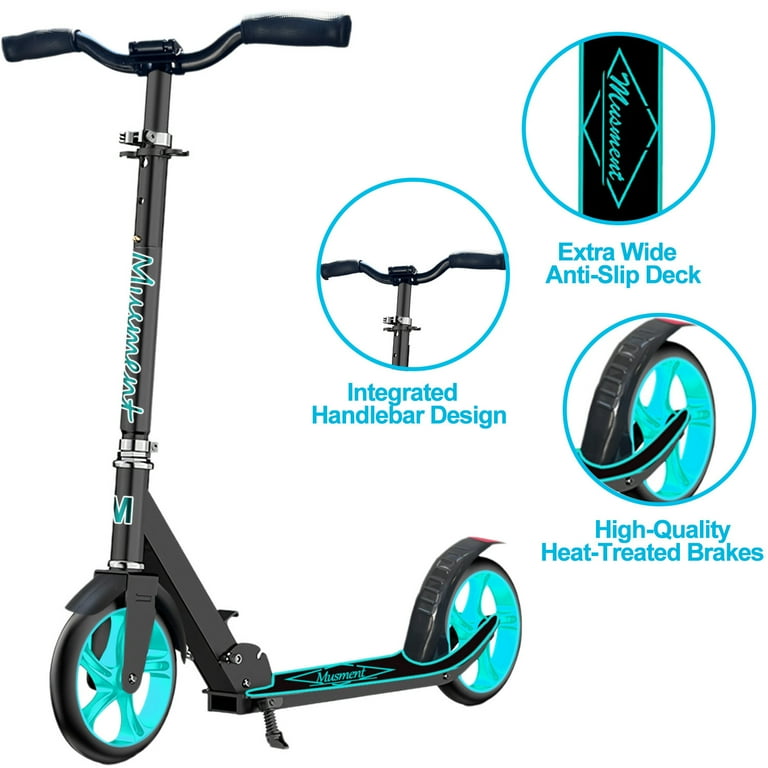 Camkey Foldable Scooter, 200mm Big Wheels, Height Adjustable photo 5
