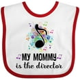 thumbnail image 3 of Inktastic Band Director Mom Boys or Girls Baby Bib, 3 of 4