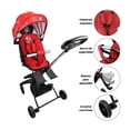 thumbnail image 2 of Carriola para Bebé de Viaje The Baby Shop  con Asiento Giratorio 360, Plegable, Reclinable Rojo, 2 of 7