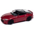 thumbnail image 1 of 2023 Z Passion Rouge Métallique avec Toit Noir Série "Import Legends" Modèle Réduit 1/64 par Auto World, 1 of 1