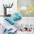 thumbnail image 7 of Blue Clothes Pins Bulk Set of 100,Little Blue DIY Clothespins,Mini Clip for Baby Shower Keepsakes,Utility Plastic Decorative Clothespins,Clothes Pins for Baby Shower Pins (Blue), 7 of 7