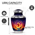 thumbnail image 2 of Yatskia Jesus at Fire Mini Memorial Keepsake Urn for Ashes Adult Male and Female, Large Funeral Burial Urns for Human Ashes Adult, (Tasty 10 Inch and 3 Inch), 2 of 8