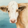 thumbnail image 2 of Popp, Grace 20x20 Black Ornate Wood Framed with Double Matting Museum Art Print Titled - Hereford Stare II, 2 of 4