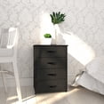 thumbnail image 1 of Cajonera − Nápoles. Cajonera Multiusos, Mueble Con Cajones, Credenza Cómoda Para Ropa, 4 Cajones (Negro), 1 of 9