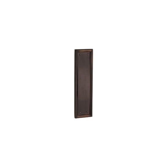 Baldwin 2280031 3-1/2" X 15" Solid Brass Nashville Style Push Plate - Brass
