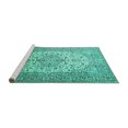 thumbnail image 2 of Ahgly Company Machine Washable Indoor Rectangle Persian Turquoise Blue Traditional Area Rugs, 7' x 10', 2 of 4