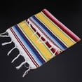 thumbnail image 2 of 2X Napperons de Table Mexicains, Napperons Assortis Mexicains Fête Mariage Mexicain, Chemin de Table Couverture à Franges 12 x 16 Pouces, 2 of 5