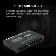 Arealer Professional 7 Band Car Equalizer Multifunctional Car Audio EQ Tuning Crossover Parametric Equalizer Car Audio Equalizer