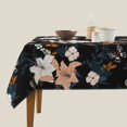thumbnail image 3 of Wukai Lilies Flowers Waterproof Tablecloth for Kitchen Dining, Fits Square Tables for 2-4 Seats -54"x54", 3 of 7