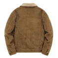thumbnail image 4 of Parka holgada y cálida, chaqueta corta de pana para hombre, cortavientos con cremallera lisa, cortavientos informal de invierno para hombre, chaquetas de algodón acolchadas para hombre, 4 of 4