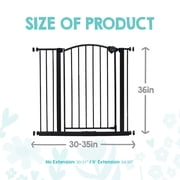 Regalo Extra Tall Bronze Arched Décor Baby Safety Gate، Age Group 6 to 24 Months، Baby Gate