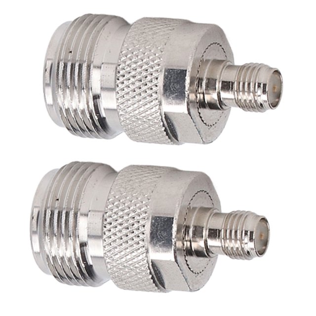Adaptador de cable coaxial RF, 2 piezas N hembra a N hembra a adaptador SMA hembra, conector N hembra a SMA hembra, el mejor de su clase