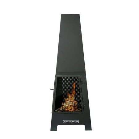 Black+Decker Wood Burning Pyramid Chiminea