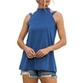 thumbnail image 1 of Womens Cold Shoulder Tank Tops Ladies Summer Beach Vest T ShirtXL, 1 of 4