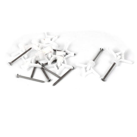 Uxcell Plasterboard Fixings Airplane Expansion Tube Anchors w 50mm Long Screws