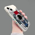 thumbnail image 1 of Funda de silicona cuadrada con dibujos de astronauta para iPhone, carcasa trasera a prueba de golpes para modelos 11, 12, 13, 14 Pro Max, Mini, XR, X, XS, 7, 8 Plus, SE 2020 Fivean unisex, 1 of 2