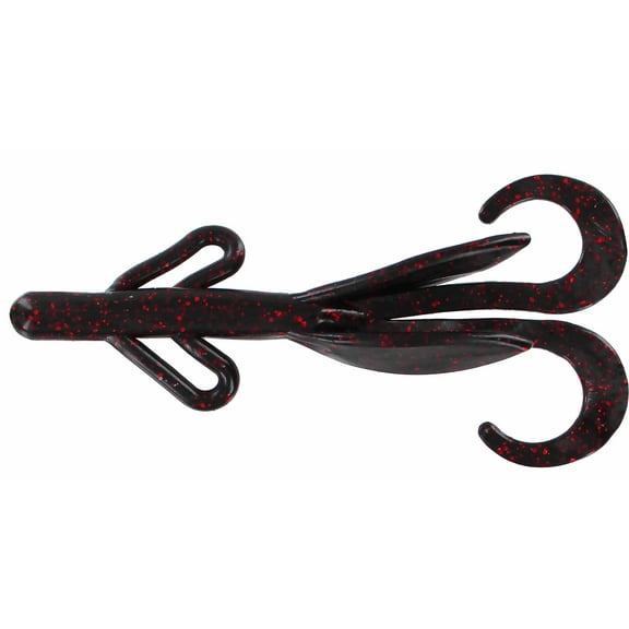 Big Bite Baits Soft Plastic Creature Bait (Black Neon, 4 inch)