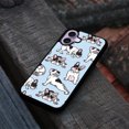 thumbnail image 4 of WIRESTER Shockproof Soft Rubber Cover Case for Apple iPhone 17 6.3" 2025, French Bulldog Funny Playful Postures On Light Blue Background, 4 of 5