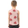 thumbnail image 3 of Watermelon Slices on Pink Background Vest Undershirt Tank Top Sleeveless Quick Dry L, 3 of 7