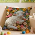 thumbnail image 1 of Uuiauoio Easter Home Decorations Garland Bunny Pillow Covers Floral Rabbit Throw Cushion Cover Decorative Pillows for Bed Couch Home Sofa Living Room Rustic Farmhouse Decor, 1 of 7