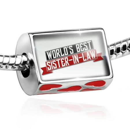 Bead Worlds Best Sister-in-Law Charm Fits All European (Best Beads In The World)