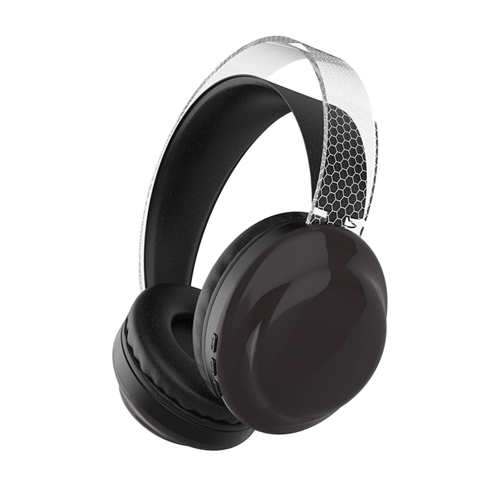 Wireless Headset with Mic for Work, Bluetooth Headset with AI Noise Cancelling Microphone, 65Hrs Working Time Wireless Headset with Microphone for Work from Home/PC/CallCenter/Computer/Laptop - Black