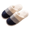 thumbnail image 4 of Fuzzy Womens Fuzzy House Slippers: Warm Plush Non Slip Everyday Soft Suitable Thoughtful Gift Mom Grandma In Winter Navy 40, 4 of 4