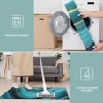 thumbnail image 6 of Teal Marble Gold Wave Pattern Kitchen Rugs Sets Of 3,Kitchen Runner Rugs Non Skid Washable,Decorative Kitchen Floor Mats for Kitchen,Sink,Laundry,17"x30"+ 17"x47" + 17"x59", 6 of 6
