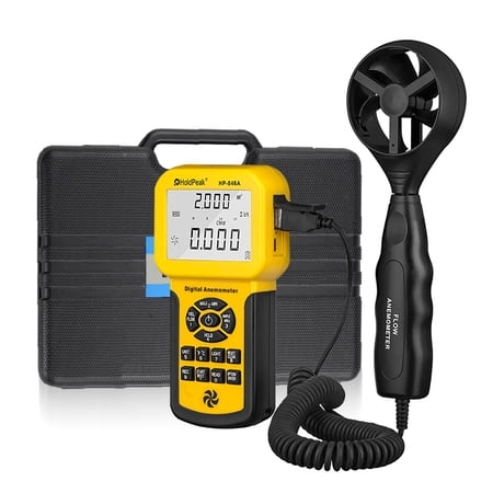 Pro HVAC Anemometer Measures Air Flow CFM/CMM Velocity Meter MAX MIN Wind Speed