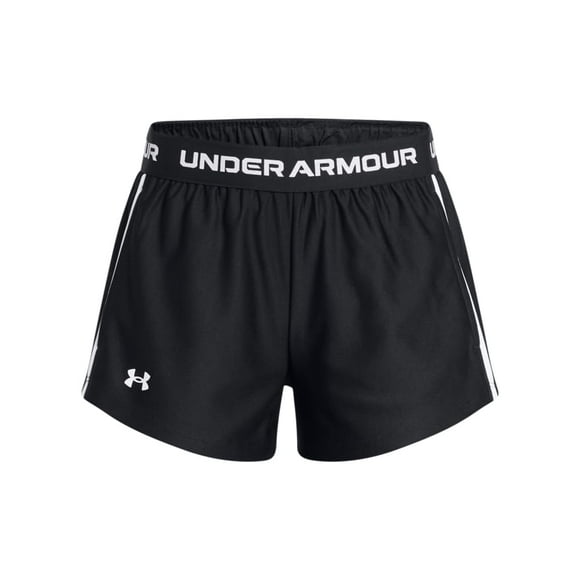Pantalones cortos Under Armour Tech Play Up negros para niñas, talla S