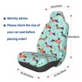 thumbnail image 3 of Wukai Christmas Dachshund Full Set Car Seat Covers with Soft Padding Universal Auto Front Seats Protector and Cushion Mat, 3 of 5