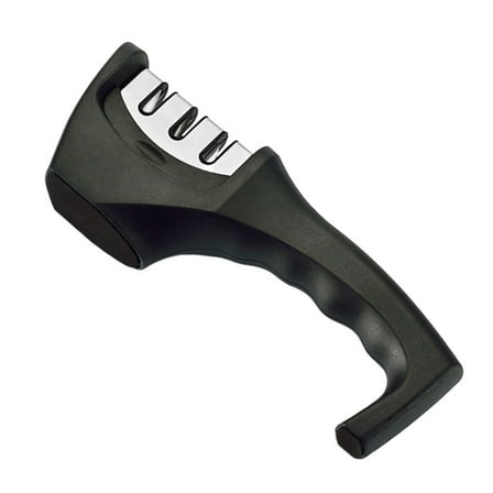 TABLZONE Kitchen Sharpening Stone Black Fixed Angle Cutter Sharpener 1 Pc and Easy to Use