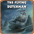 thumbnail image 2 of Placa Metal Vintage Flying Dutchman Pintura Hierro Rectangular Artística 20x30cm, 2 of 9