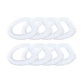 thumbnail image 1 of EeaseMX 50 cojines desechables para asiento de inodoro, tela no tejida, alfombrilla para inodoro, accesorios de baño, color blanco, 1 of 7
