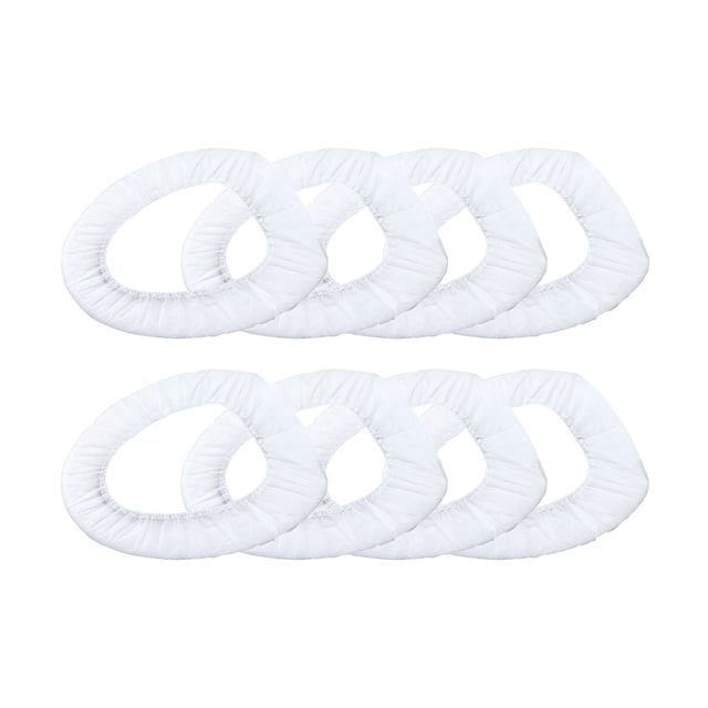 EeaseMX 50 cojines desechables para asiento de inodoro, tela no tejida, alfombrilla para inodoro, accesorios de baño, color blanco