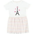 thumbnail image 3 of Inktastic Paris Lover Eiffel Tower Girls Toddler Dress, 3 of 5