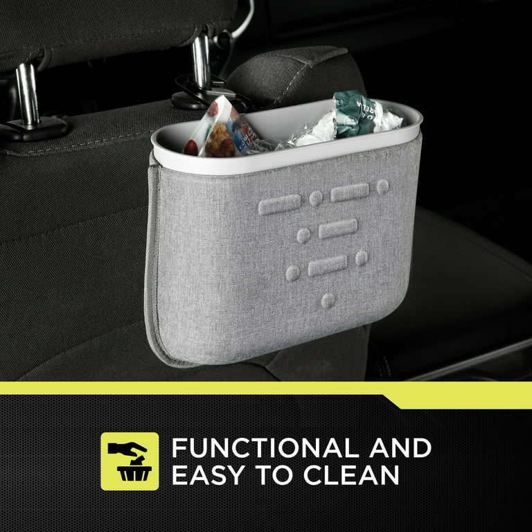 Auto Drive Trash Can with MOLLE Strap Compatible Cover for Vehicle