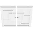 thumbnail image 2 of 34"OD x 1"ID x 11 3/4"C x 1"P Knox Architectural Grade PVC Contemporary Ceiling Medallion, Two Piece, 2 of 7