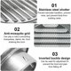 thumbnail image 2 of Rejilla de ventilación redonda de acero inoxidable Rejilla de ventilación de metal de 100 mm Rejilla de protección contra la intemperie con rejilla de ventilación antiinsectos Aspas de rejilla de vent, 2 of 4