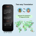 thumbnail image 2 of JoneR Voice Language Translator Device with Camera, 3.1-inch Touch Screen, Photo Translation, 45 Languages + 57 Accents Instant Two-Way Portable Translator, GO, 2 of 7