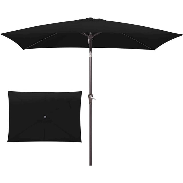 2x3m Remplacement de la Toile de Parasol de Plage, Bloc UV 98 % & Polyester Imperméable pour Cadres à 6 Nervures