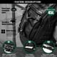 thumbnail image 5 of Mochila deportiva Miramrax, 45 L, impermeable, negra, 5 of 9