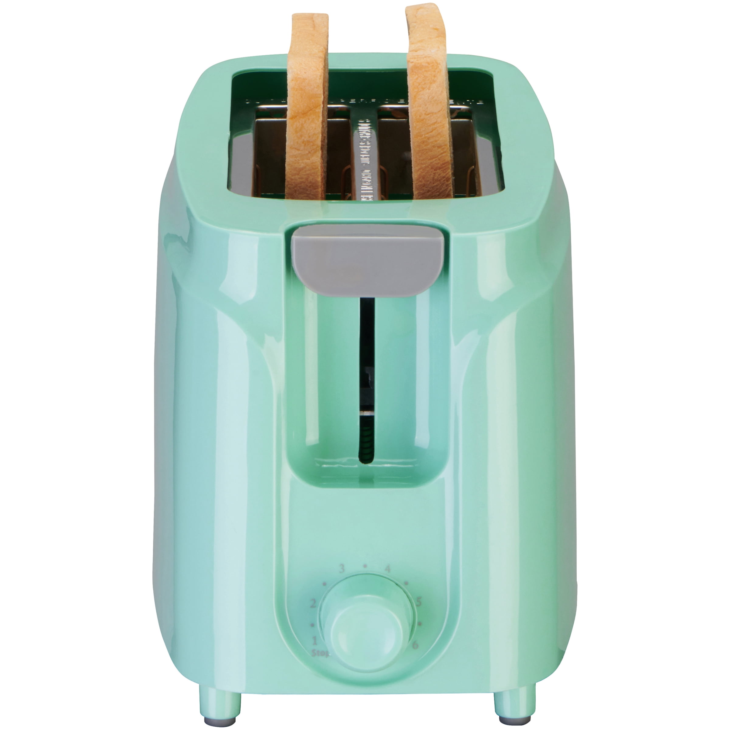 MainstaysTM 2 Slice 6 Adjustable Settings Toaster Glossy Mint MainstaysTM 2 Slice 6 Adjustable Settings Toaster Glossy Mint