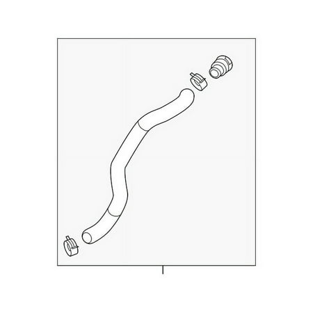 Genuine OE Kia Upper Hose - 25414-D9500